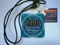 Module LED Thời Gian DS1302 Đồng hồ 60 led viền Mini Tự ráp